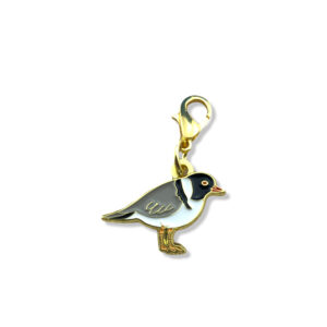 hooded plover zipper charm
