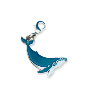 humpback whale zipper charm