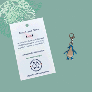 blue penguin reverse display card
