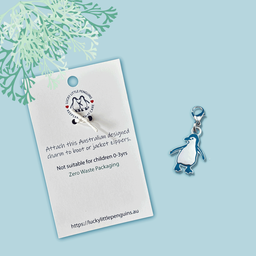little penguin charm packaging reverse
