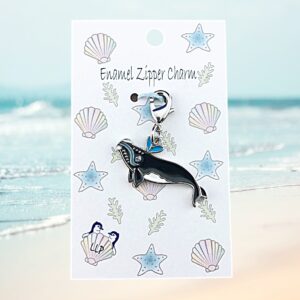 southern right whale attached to beach themed packaging.