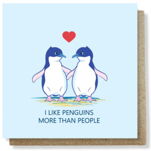 I like penguins card