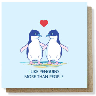 I like penguins card