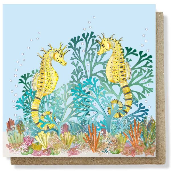 Big belly seahorse card