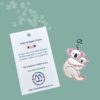 Koala pink display card back