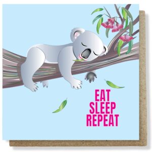 koala sleeping card