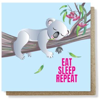 koala sleeping card