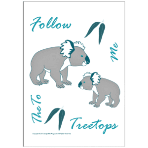 cotton koala tea towel