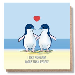 I like Penguins Greeting Card