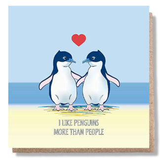 I like Penguins Greeting Card