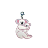 pink koala cuddles zipper charm
