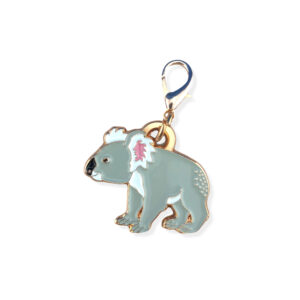 enamel koala zipper charm