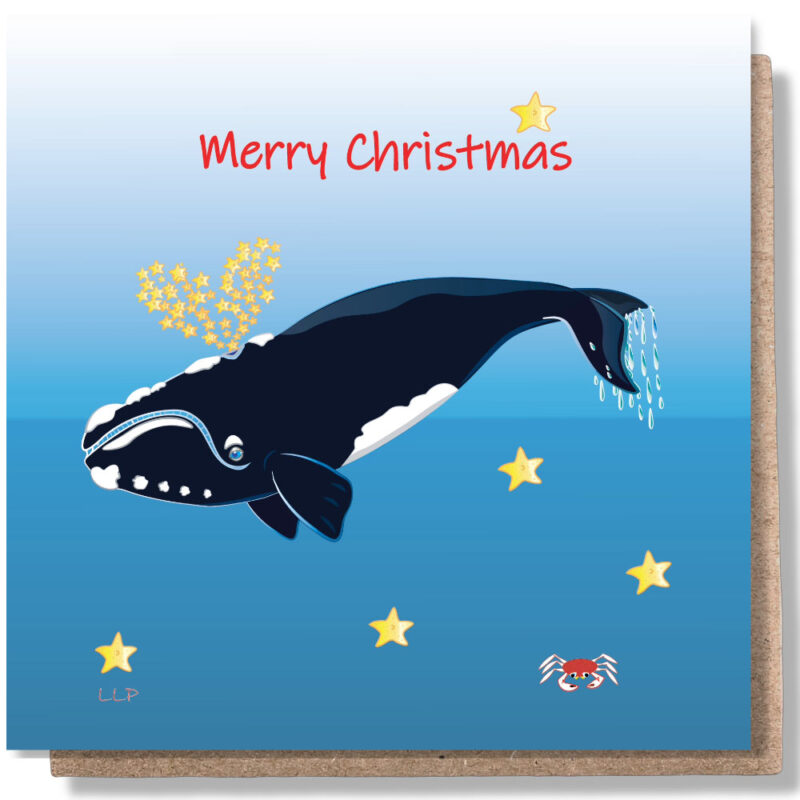Southern Right Whale Christmas Card