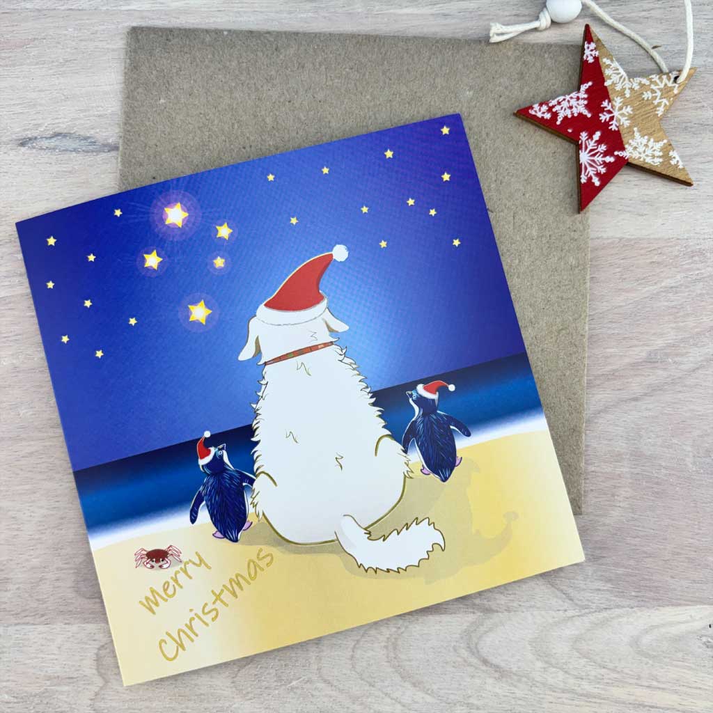 Christmas starlight card and envelope