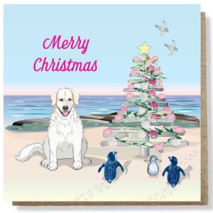 Beach Christmas Maremma Card