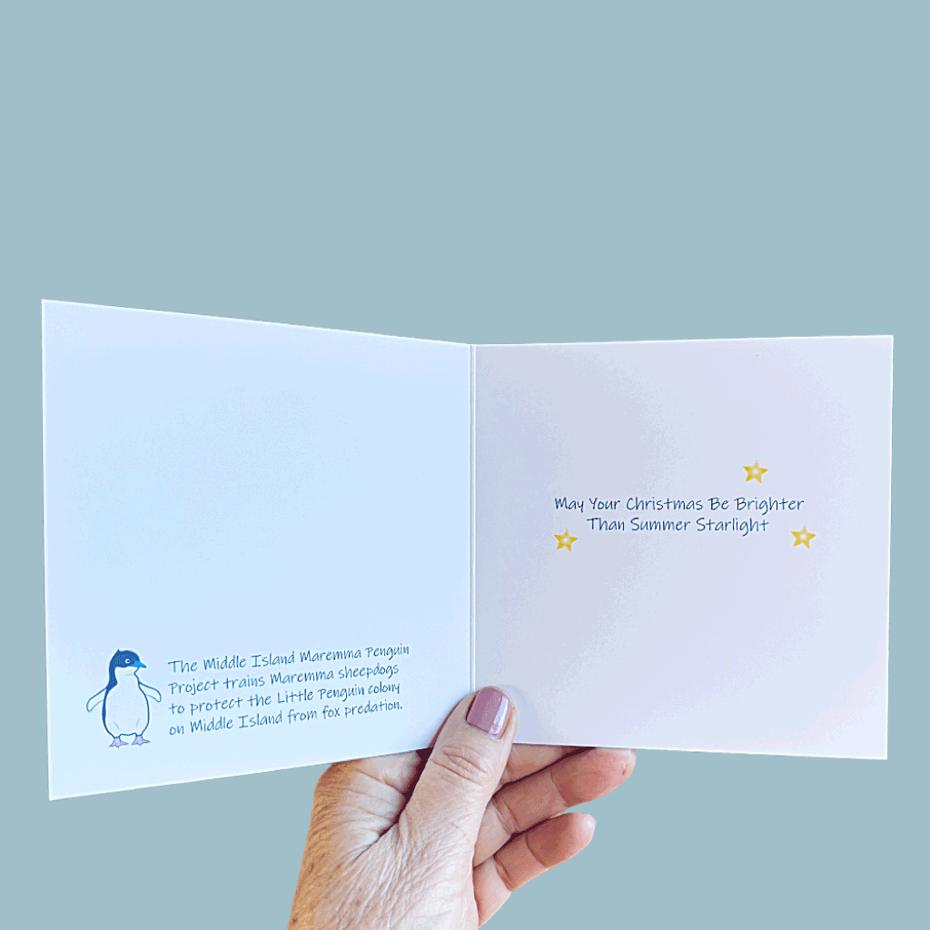 Christmas starlight card message inside