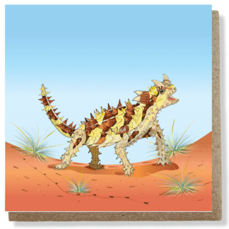 thorny devil greeting card