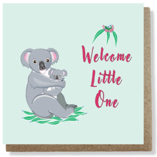 Welcome little one greeting card