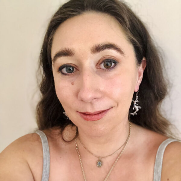 seadragon earrings worn by Sarah