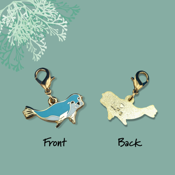 front back sea lion charm