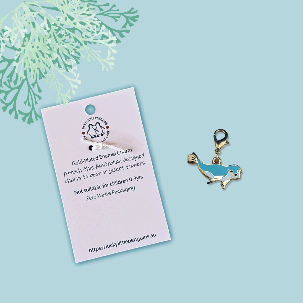 sea lion charm reverse packaging