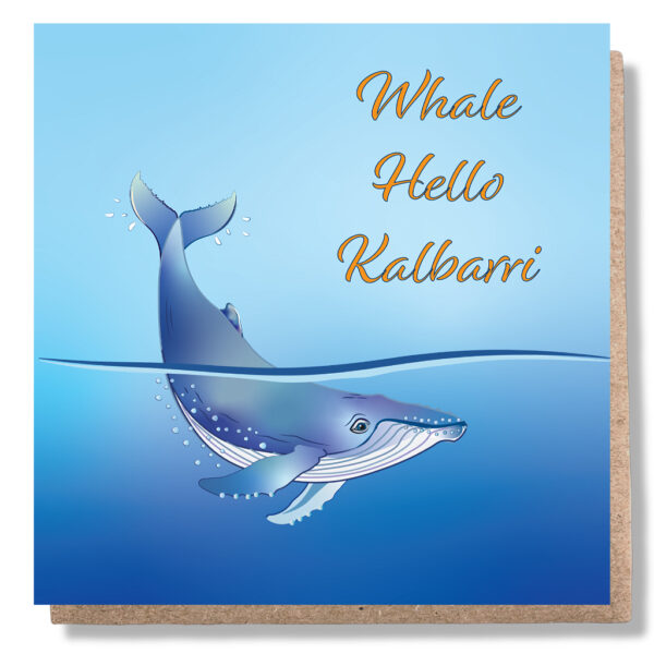 Whale Hello Kalbarri Card