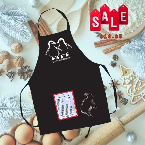 Christmas special apron with cookie cutter