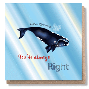 Always right greeting card