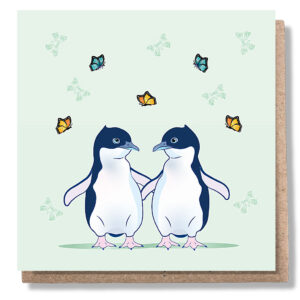 You give me butterflies card