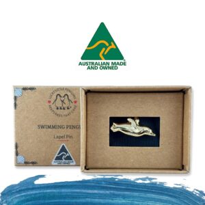 petite penguin lapel pin gift boxed
